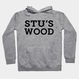 Stu's Wood - Black Logo Hoodie